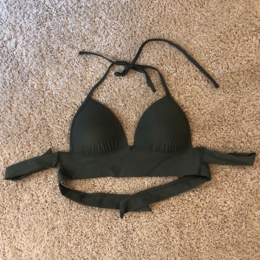 Aerie olive swimsuit top